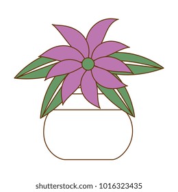 cute flower decorative in pot