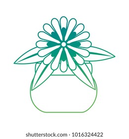 cute flower decorative in pot