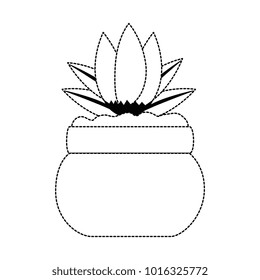 cute flower decorative in pot