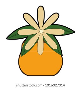 cute flower decorative in pot