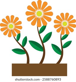 Cute Flower design vector file 