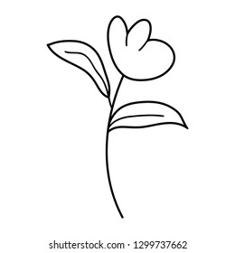 cute flower drawn icon