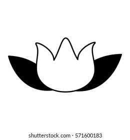 cute flower emblem icon vector illustration design