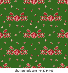 Cute flower floral seamless pattern background. Vector illustration