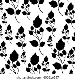 cute flower garden decorative pattern vector illustration design