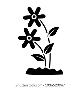 cute flower garden icon