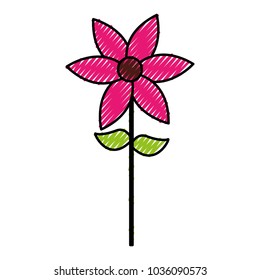 cute flower garden isolated icon