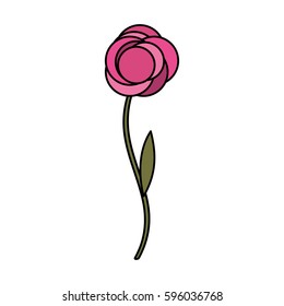 cute flower garden isolated icon