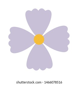 cute flower garden plant decorative icon