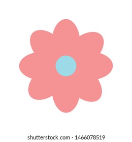 cute flower garden plant decorative icon