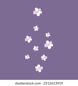 Cute flower graphic design vector illustration