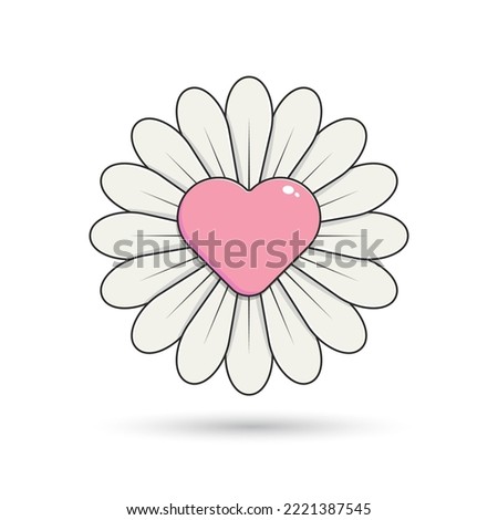 Cute Flower, heart flower, cute flower.