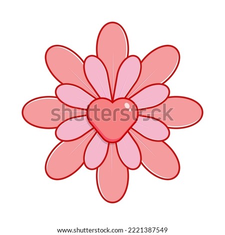 Cute Flower, heart flower, cute flower.