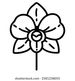 Cute flower icon vector illustration