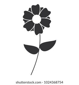 cute flower isolated icon
