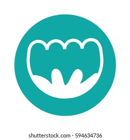 cute flower isolated icon