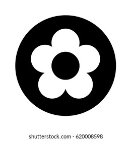 cute flower isolated icon