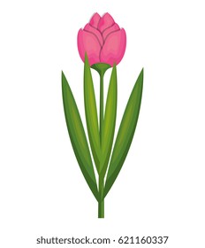 cute flower isolated icon