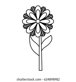 cute flower isolated icon