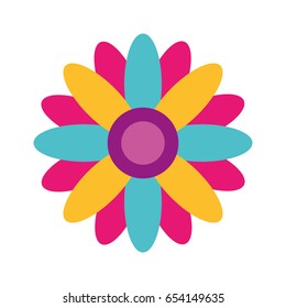 cute flower isolated icon