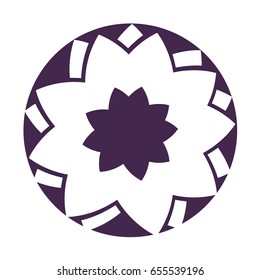 cute flower isolated icon