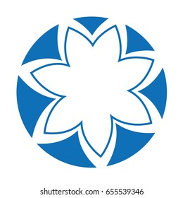 cute flower isolated icon