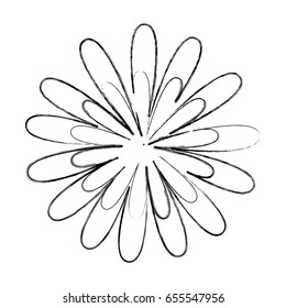 cute flower isolated icon