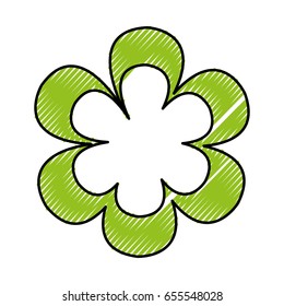 cute flower isolated icon
