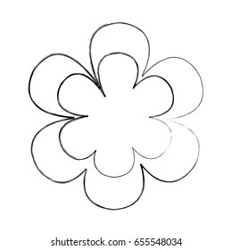cute flower isolated icon