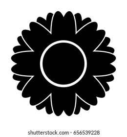 cute flower isolated icon