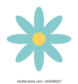 cute flower isolated icon
