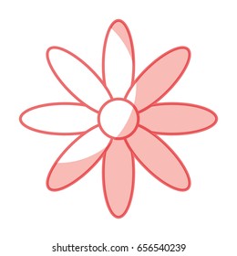 cute flower isolated icon