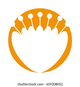 cute flower isolated icon