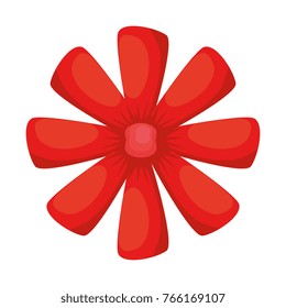 cute flower isolated icon