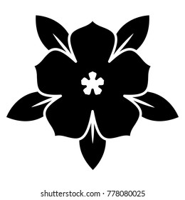 cute flower isolated icon