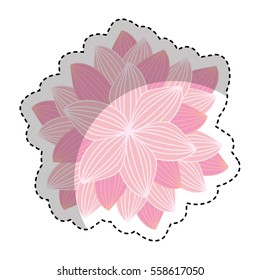 cute flower isolated icon vector illustration design