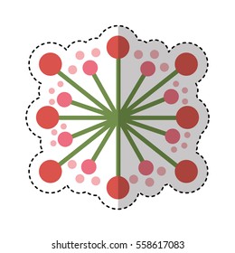 cute flower isolated icon vector illustration design