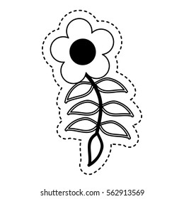 cute flower isolated icon vector illustration design