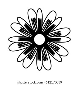 cute flower isolated icon vector illustration design