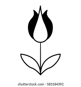 cute flower nature icon