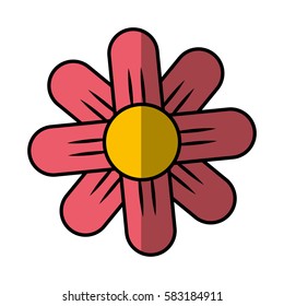 cute flower nature icon