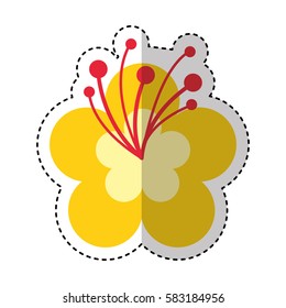 cute flower nature icon