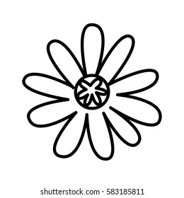 cute flower nature icon