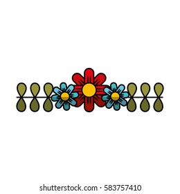 cute flower nature icon