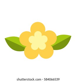 cute flower nature icon