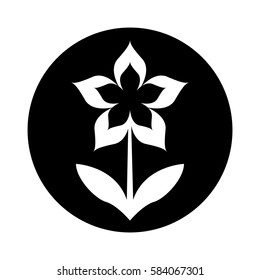cute flower nature icon