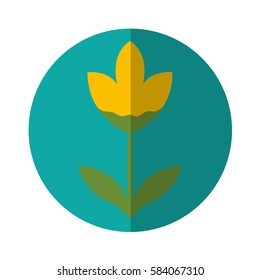cute flower nature icon