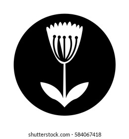 cute flower nature icon