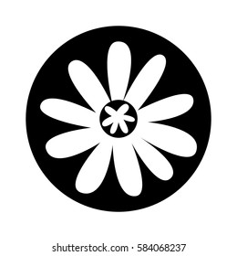 cute flower nature icon