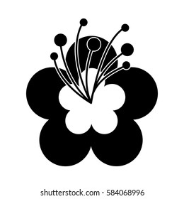 cute flower nature icon